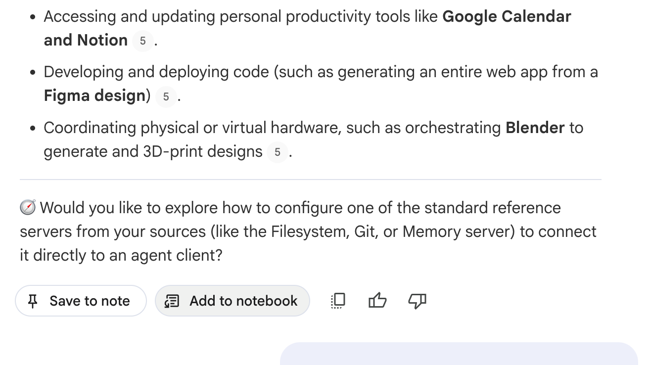 Unter der Antwort auf Zum Notebook hinzufügen klicken