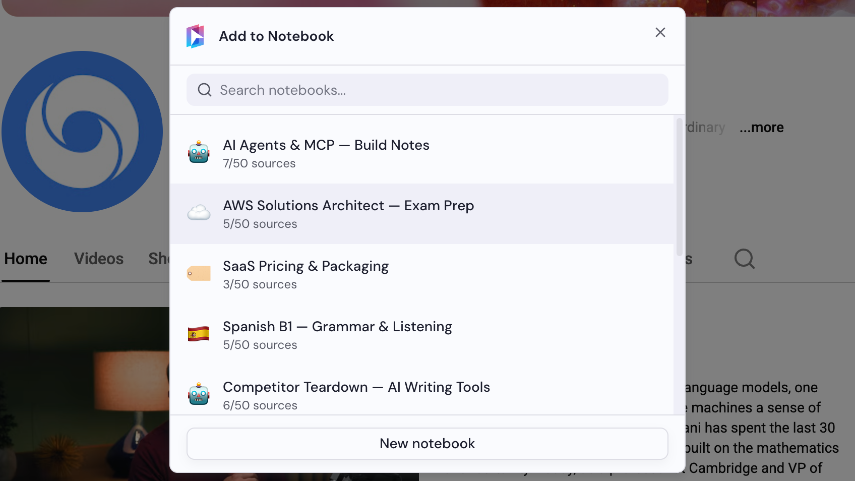 Notebook auswählen