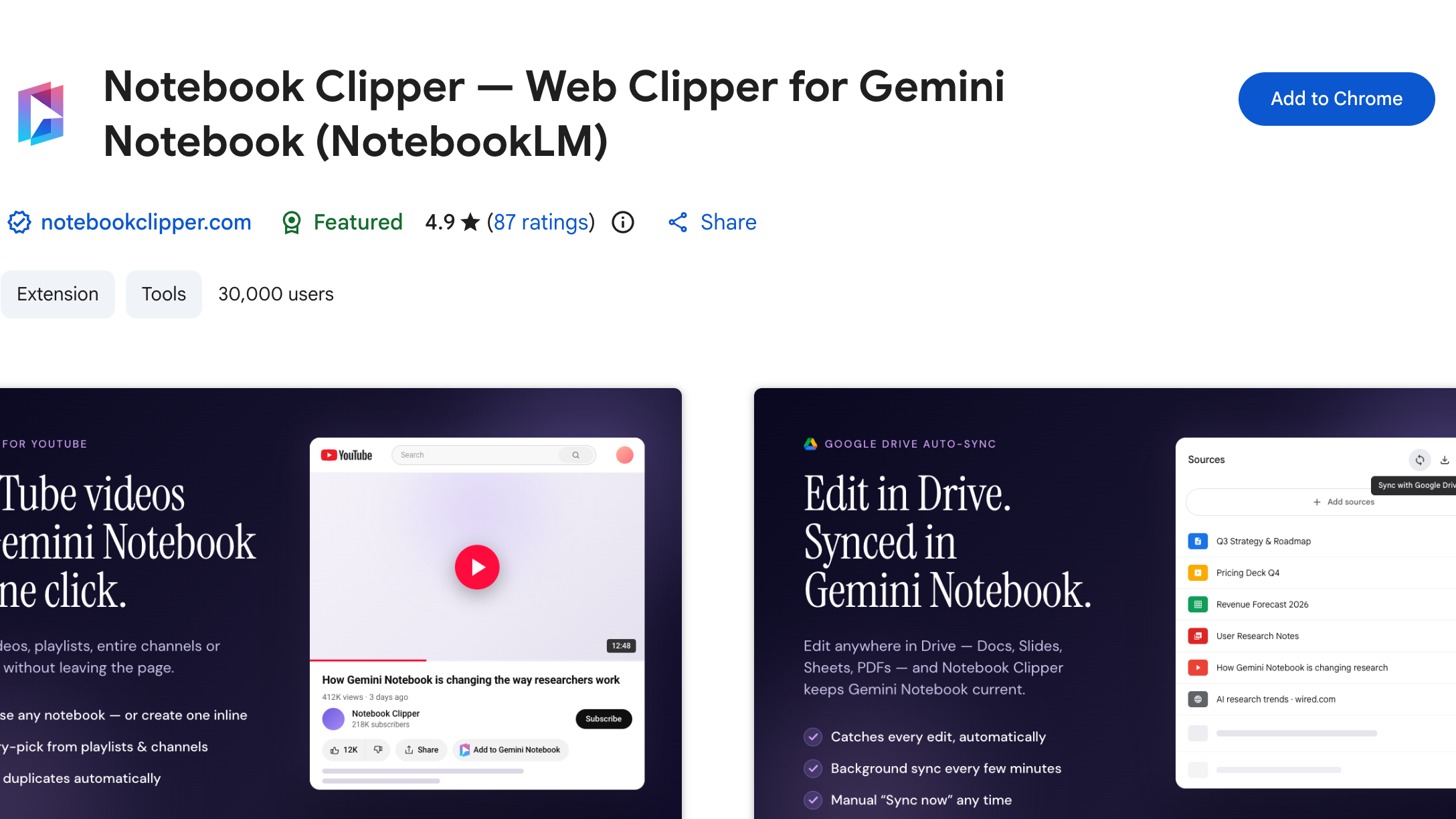 Přidej Notebook Clipper do Chrome