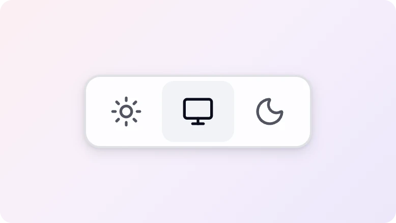Dark and light theme