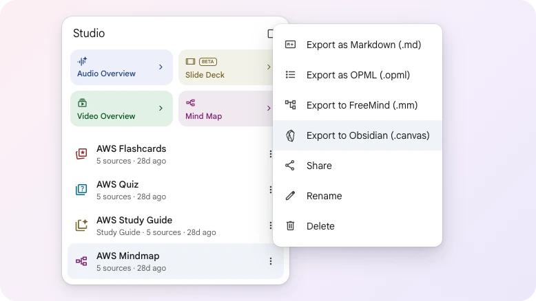 Export your artifacts