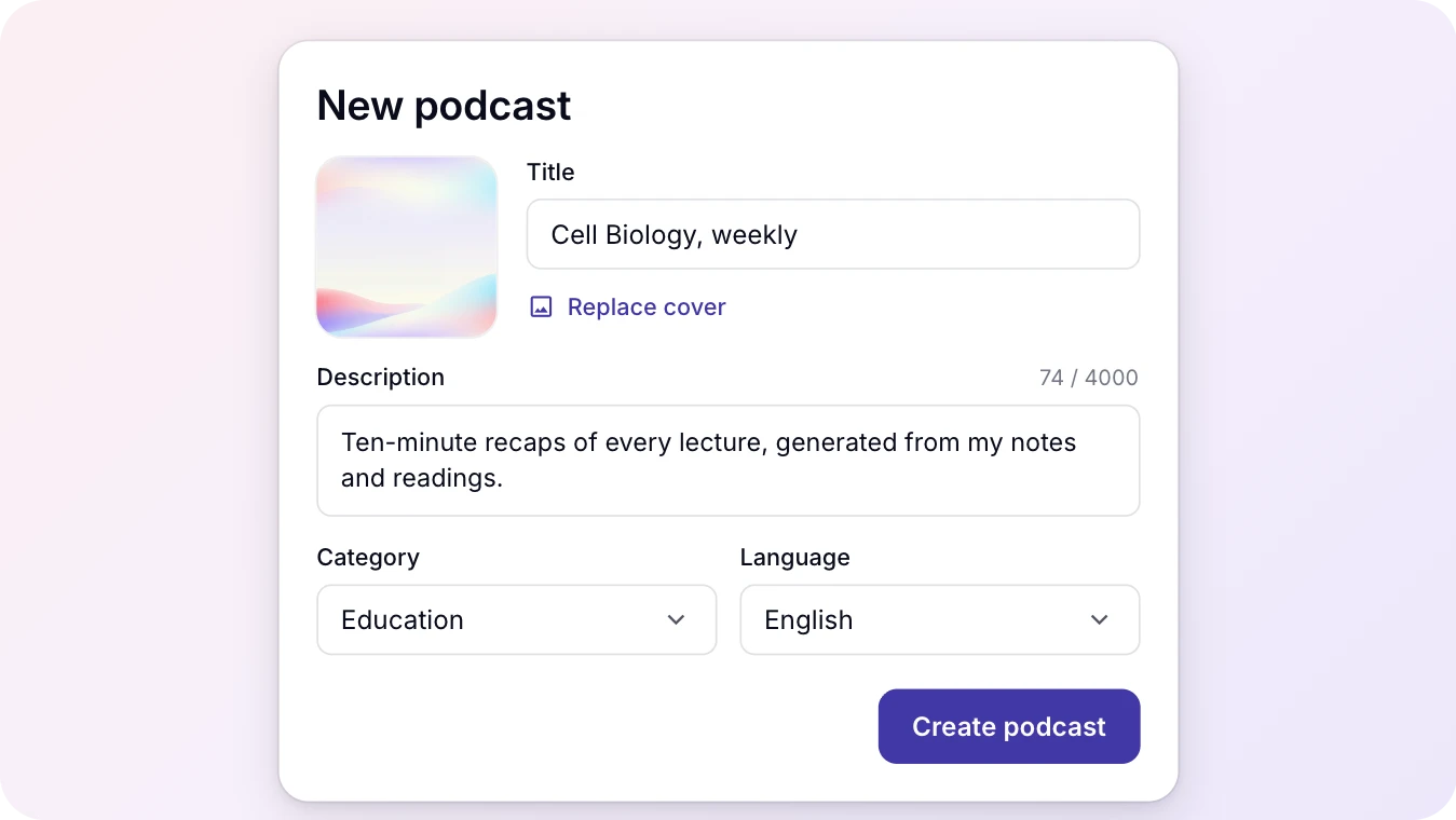 Vytvoř svůj podcast