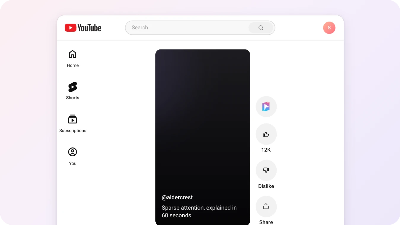 YouTube ショート